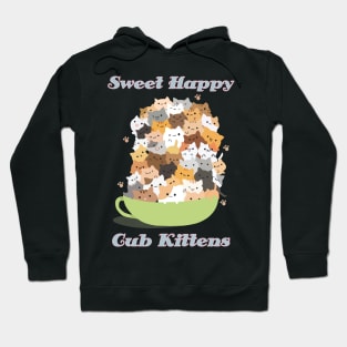 Sweet Happy Cub Kittens Hoodie